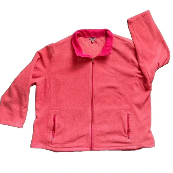 Talbots Jackets & Blazers - T By Talbots Womens 3x Full Zip Sweater Jacket Fleece Lined